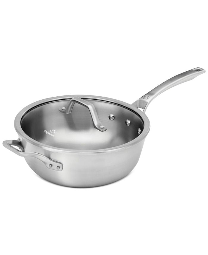Calphalon Signature Stainless Steel 4 Qt. Chef Pan With Lid
