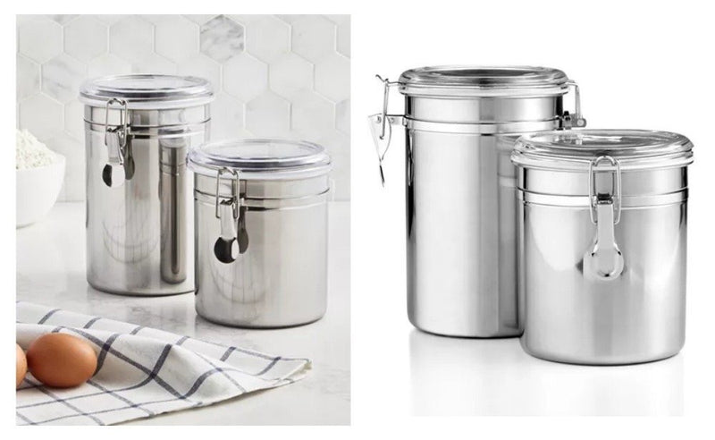 Martha Stewart Essentials Set of 2 Food Storage Canisters