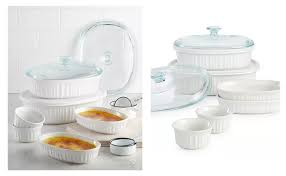 Corningware French White 10-Pc. Bakeware Set.