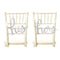 Kate Spade Bridal Chair Signs, His & Hers, Silver