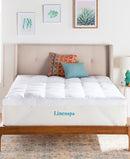 Linenspa Signature Collection 3” Down Alternative Fiber Bed Mattress Topper, Queen