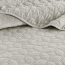 Madison Park Harper Faux Velvet 3-pc Quilted Full/Queen Coverlet Set, Natural - Machann.com