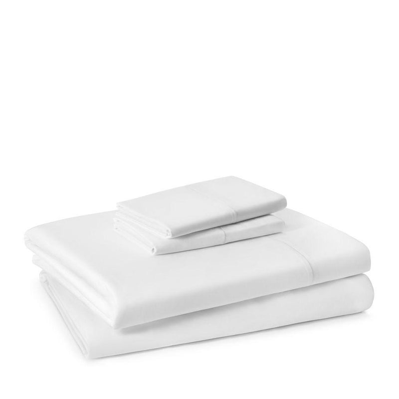 Oake Solid Sheet Set, White. - Machann.com