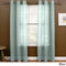 Miller Curtains Sheer Preston Grommet 48”x 84” Panel, Light Blue
