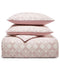 Whim by Martha Stewart Collection Clip Jacquard Reversible 3-Pc. King Comforter Set, Pink