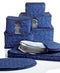 Homewear Fine China Storage Set, 8 Piece Navy Hudson Damask