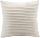 Premier Comfort Parker Reversible Corduroy Plush 20”Square Decorative Pillow, Ivory
