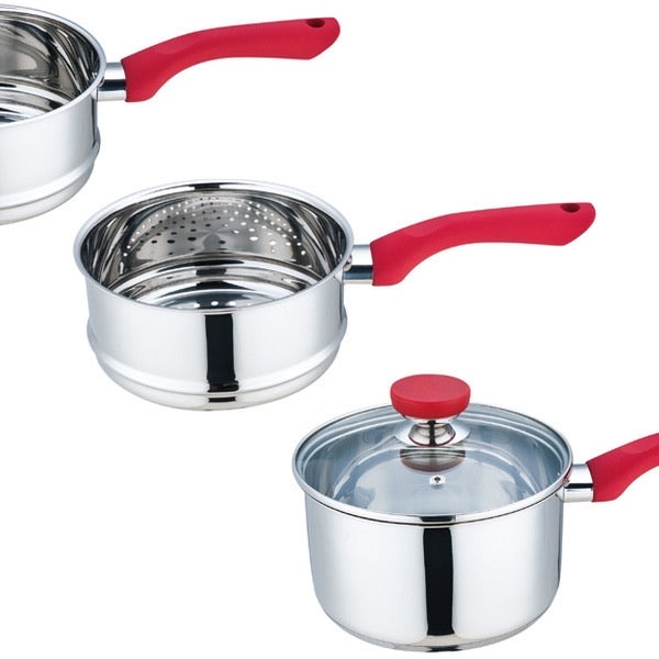 Culinary Edge 4PC Stainless Steel Double Boiler Set