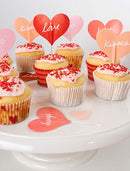 Martha Stewart Collection Heart Cupcake Liners Toppers - Machann.com