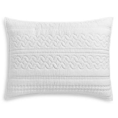 Sky Soft Crinkled Pillowshams, White ,Set Of 2 - Machann.com