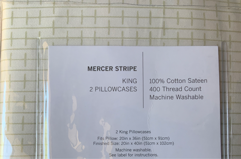 Oake Mercer Stripe King Pillowcases, set of 2 - Machann.com