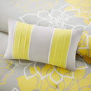 Madison Park Lola 7-Pc. King Comforter Set , Gray/Yellow