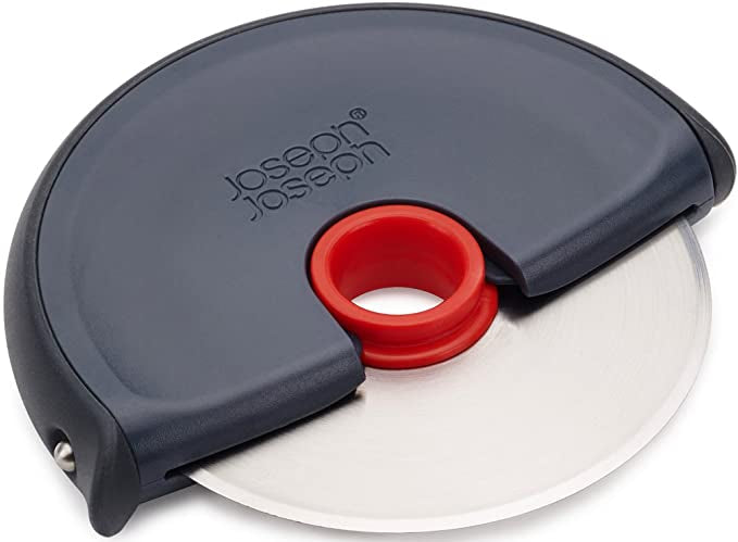 Joseph Joseph Disc Easy-Clean Pizza Wheel- Gray/Red